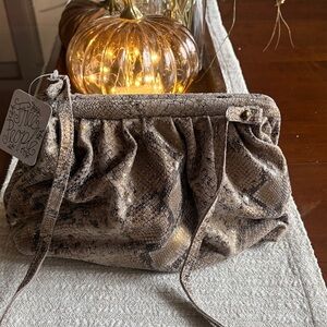 Snakeskin Clutch by Free People new